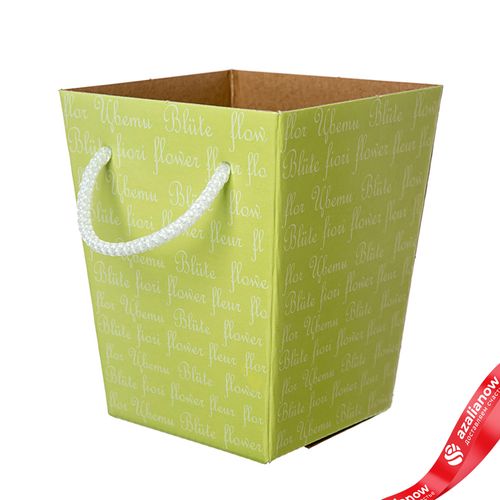 Коробка для букета 12,5х18х22,5см, зеленый