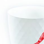 Маленькое фото 5: Цветочный горшок «Румба» с поддоном (пластик), D14xH14,5см, 1,5л, белый