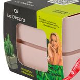 Маленькое фото 4: Цветочный горшок «Фиори» (пластик), D9,5xH8,5см, 0,45л, розовый