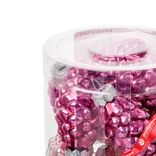 Маленькое фото 4: Набор украшений «Шишки» 12шт. в тубе (стекло), 5см, микс розовый/темно-розовый