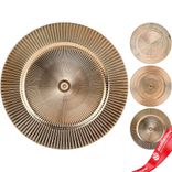 Маленькое фото 1: Поднос (пластик), D33см, в асс., золотой