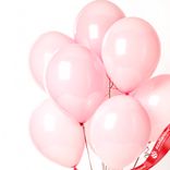 Маленькое фото 2: Композиция из 9 шаров с гелием, 30 см, розовый