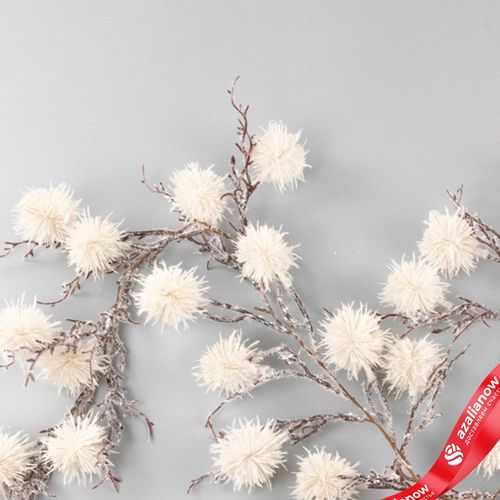 Фото 4: Гирлянда декоративная заснеженная, 105 см, белый