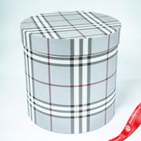 Маленькое фото 2: Набор коробок, подарочных, круглых, 3шт., D19,5xH19см, серый