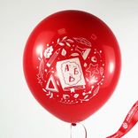 Маленькое фото 4: Шар с гелием «1 Сентября. Здравствуй школа», красный, 30 см