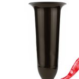 Маленькое фото 2: Ваза «Ритуальная», D10xH25,5см, 0,65л, черное золото