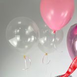 Маленькое фото 4: Композиция из 5 шаров с гелием «Счастливого Дня Рождения (цветы)», вар. 5