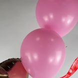 Маленькое фото 5: Композиция из 3 шаров с гелием «Розовое сердце», вар. 4
