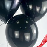 Маленькое фото 5: Композиция из 3 шаров с гелием «Черное сердце»