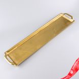 Маленькое фото 1: Поднос (металл), 55х13xH3см, золотой