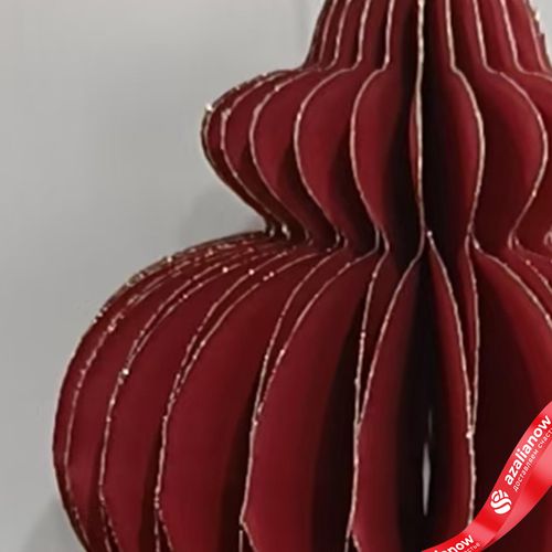 Фото 4: Украшение подвесное «Юла» (бумага), D8х10см, красный