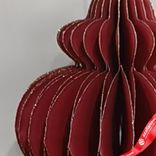 Маленькое фото 4: Украшение подвесное «Юла» (бумага), D8х10см, красный