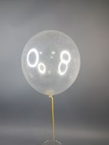 Фото флориста 2: Шар с гелием, 30 см, прозрачный, кристалл