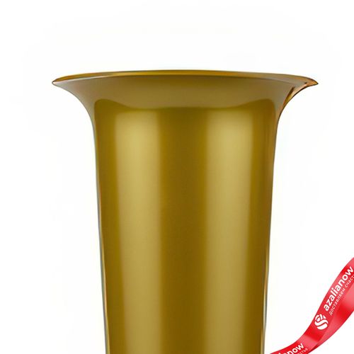 Фото 5: Ваза «Ритуальная», D10xH25,5см, 0,65л, золотой