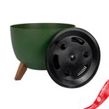 Маленькое фото 3: Кашпо «Roma ECO» на ножках (пластик), D29xH23, 9,3л., зеленый