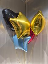 Фото флориста 5: Композиция из 5 шаров с гелием «Микс - 2», сердца и звезды