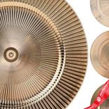 Маленькое фото 3: Поднос (пластик), D33см, в асс., золотой