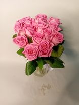 Фото флориста 6: 15 розовых роз 40 см, Россия