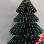 Маленькое фото 2: Украшение подвесное «Елочка» (бумага), D9,6х15см, темно-зеленый