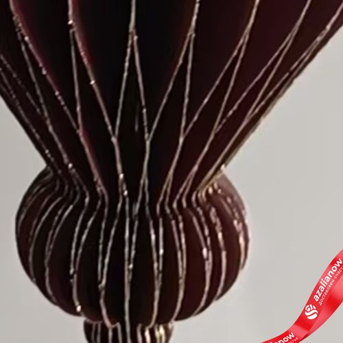 Фото 5: Украшение подвесное «Юла» (бумага), D9,5х15см, темно-красный