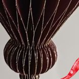 Маленькое фото 5: Украшение подвесное «Юла» (бумага), D9,5х15см, темно-красный