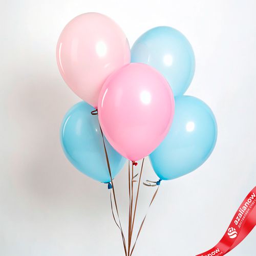 Композиция из 5 шаров с гелием, 30 см, вар.1