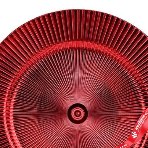 Фото 4: Поднос (пластик), D33см, в асс., красный