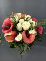 Фото флориста 1: Букет для любимой «Розы и каллы»