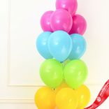 Маленькое фото 2: Композиция из 16 шаров с гелием, 30 см, ассорти