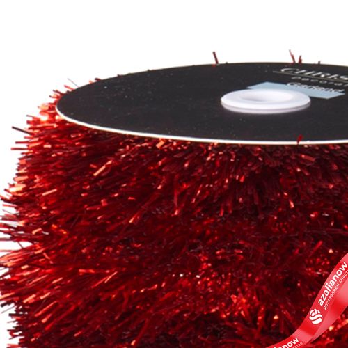 Фото 4: Гирлянда «Мишура» (пластик), 10м, красный