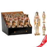 Маленькое фото 1: Сувенир «Щелкунчик» (дерево), 28,5х8х8см, в асс., золотой