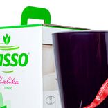Маленькое фото 3: Горшок (Кашпо) с автополивом «Kalika Tondo», пластик, D17,3x26,5см, сливовый