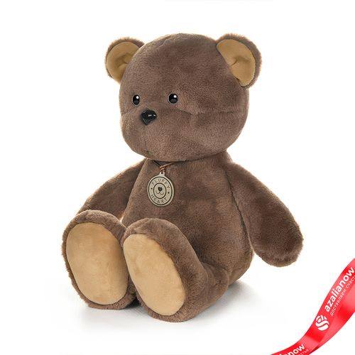 Игрушка м/н «Медвежонок с медалькой», 35см, коричневый