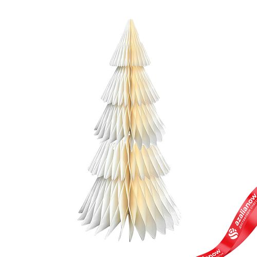 Сувенир «Елочка» (бумага), D13,5х35см, кремовый