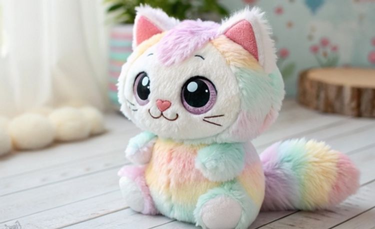 Большой плюшевый кот 