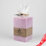 Маленькое фото 1: Свеча-квадрат «Йоркшир» (40 часов, пальмовый воск), 7x7xH12см, сиреневый