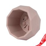 Маленькое фото 2: Кашпо «Топаз» (пластик), D9,5xH6,5см, 0,17л, розовый