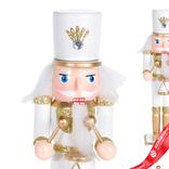 Маленькое фото 4: Сувенир «Щелкунчик» (дерево), 18х5х4,5см, в асс., белый/золотой