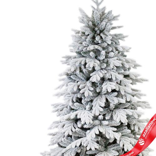 Фото 2: Ель искусственная заснеженная «Кремлевская» (PVC+PE), 2,1м, белый