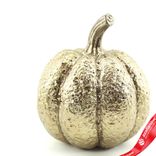 Маленькое фото 2: Сувенир «Тыква» (керамика), Н13х16,5х16,5см, золотой