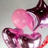 Маленькое фото 2: Композиция из 5 шаров с гелием, розовый