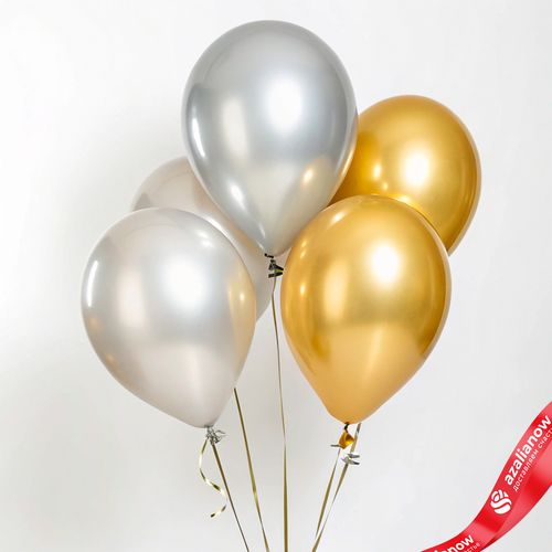 Композиция из 5 шаров с гелием, 30 см, вар.17