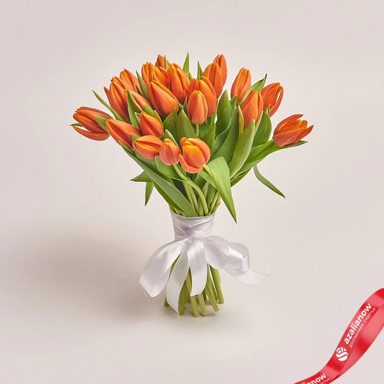 Фото 1: Акция! 25 тюльпанов любого цвета на выбор. Сервис доставки цветов AzaliaNow