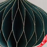 Маленькое фото 3: Украшение подвесное «Луковица» (бумага), D11х10см, темно-зеленый