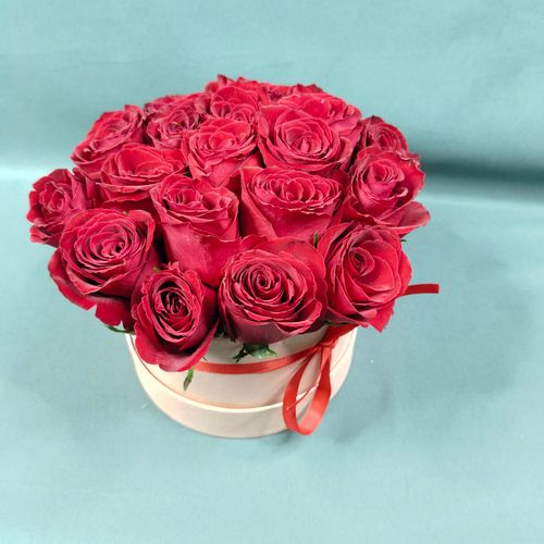 Фото флориста 1: Розы в коробках