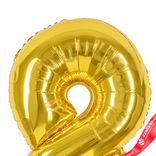 Маленькое фото 5: Шар с гелием «Цифра - 8», 102 см., золото