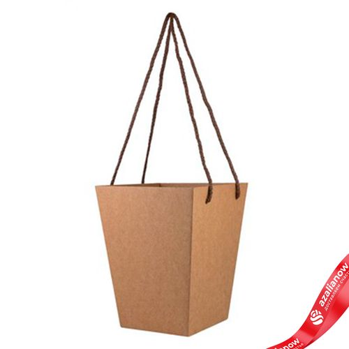 Коробка для букета 12,5х18х22,5см, натуральный