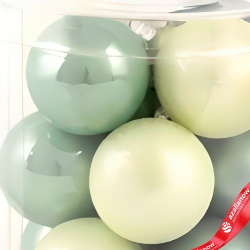 Фото 5: Набор шаров 12шт. в тубе (стекло), D3см, в асс., зеленый