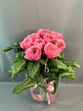 Фото флориста 2: Букет из 9 пионовидных розовых роз, 50 см, Эквадор
