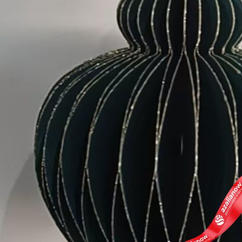 Фото 4: Украшение подвесное «Юла» (бумага), D9,5х15см, темно-зеленый